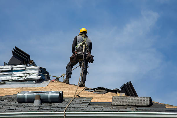 Professional Flat Roof Repair technician working in Roebling, NJ